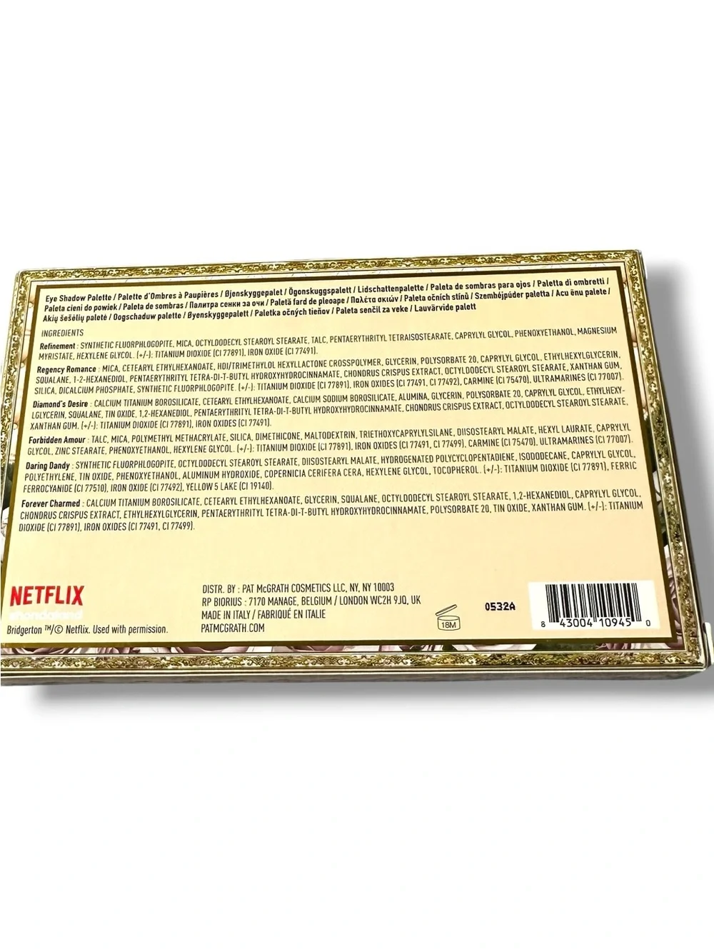 Pat McGrath Labs xBridgerton MTHRSHP Belle of the Ball Eyeshadow Palette NetflIx